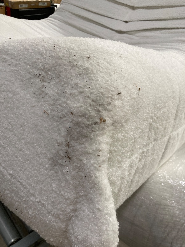 Photo 1 of **2 Chair Set. Both pieces require some cleaning, due to shipment. Please see attached pictures below... **

WHGBJA Bean Bag Chair for Adults, Comfy Togo Sofa Bean Bag Couch Lounge Soft Teddy Material Furniture Gift High-Quality Bean Bag Chair, White 2 Pi