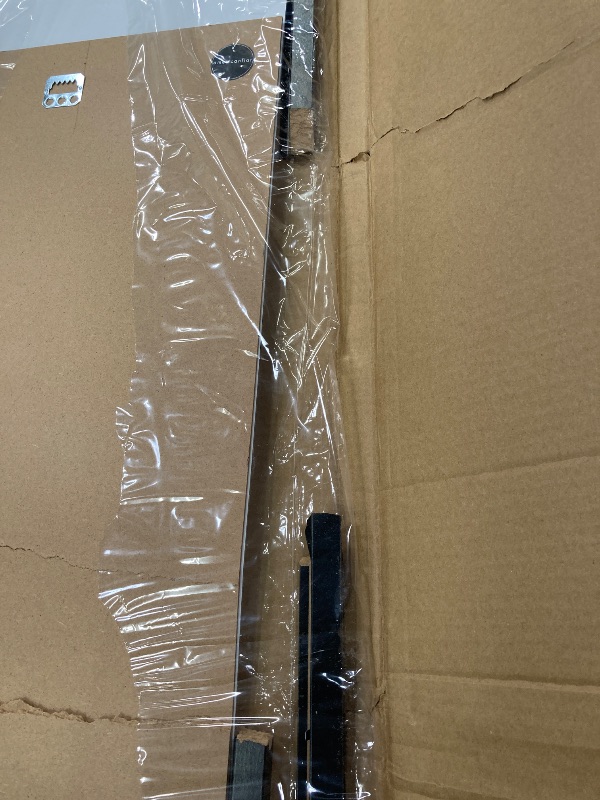 Photo 1 of **This item's frame is broken around all sides. Please see attached pictures below. **
Americanflat 12x36 Picture Frame in Black - Composite Wood with Polished Plexiglass - Horizontal and Vertical Formats for Wall