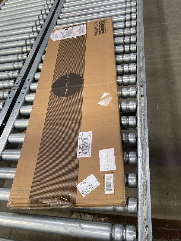 Photo 1 of **This item's frame is broken around all sides. Please see attached pictures below. **
Americanflat 12x36 Picture Frame in Black - Composite Wood with Polished Plexiglass - Horizontal and Vertical Formats for Wall