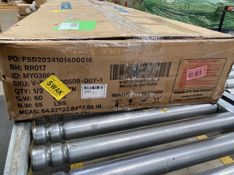 Photo 1 of **Box 1 of 2**
sheeroy Sectional Couches for Living Room, L Shaped 3-Seater Sectional Sofa with Chaise, Modern Small Modular Couch Sofa with Storage, Wooden Frame, High Resilience Sponge, Dark Grey