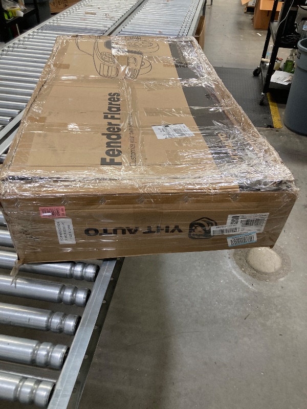 Photo 1 of **Missing pieces** Pocket Style Fender Flares/Hardware Kit Compatible with 2008-2010 Ford F-250 F-350 Super Duty, Smooth Black Wheel Cover Flare Protectors, Front & Rear, Set of 3  ***(BOX RIPPED/TORN)***