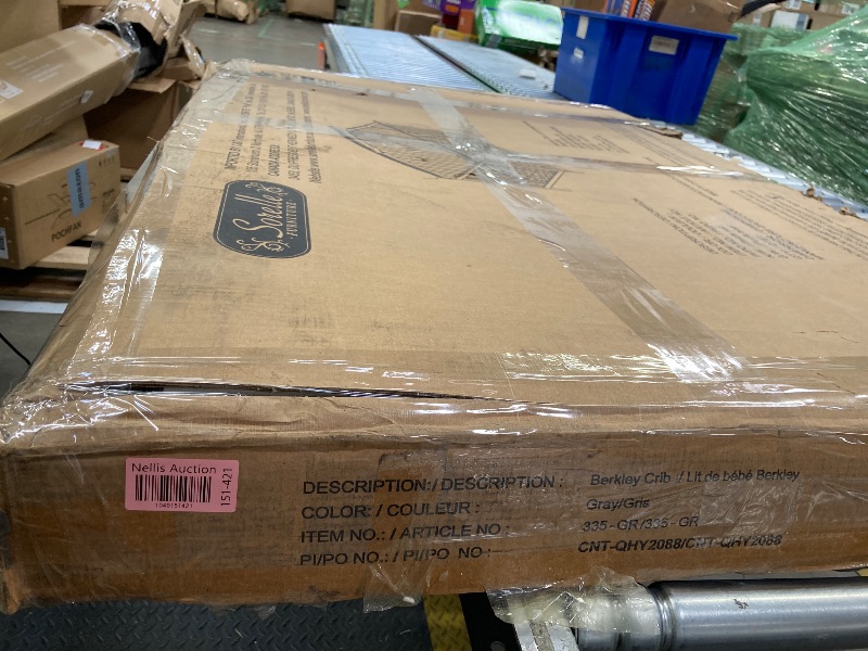 Photo 1 of **DAMAGE TO CORNER WOOD-SEE PICS**SORELLE FURNITURE Berkley Crib, Classic 4-in-1 Convertible Crib, Made of Wood, Non-Toxic Finish, Wooden Baby Bed, Toddler Bed, Child’s Daybed and Full-Size Bed, Nursery Furniture - Espresso