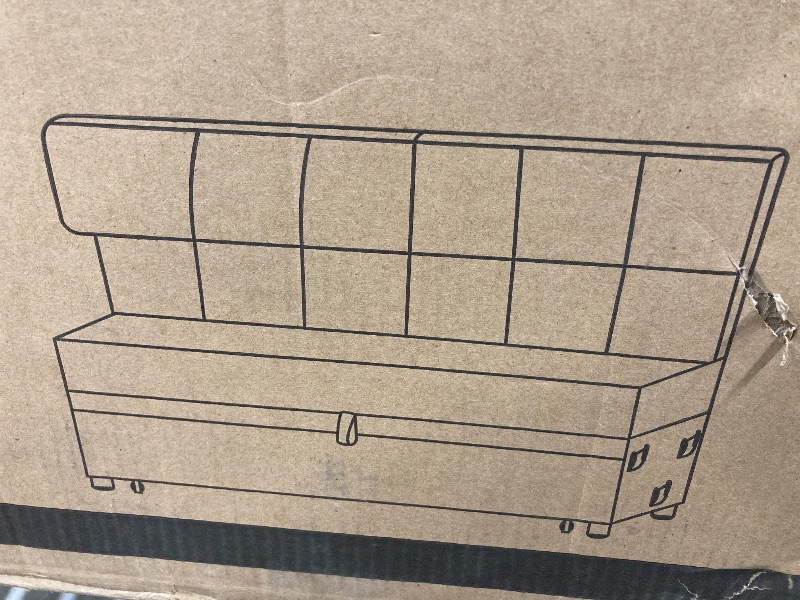 Photo 1 of *******BOX 1OF 3******* Devion Furniture Garisa 4-in-1 Convertible L Shaped Couch with Pull Out Bed and Storage, Sectional Sleeper Sofa with Reversible Chaise for Living Room, Apartment, Bedroom, Office