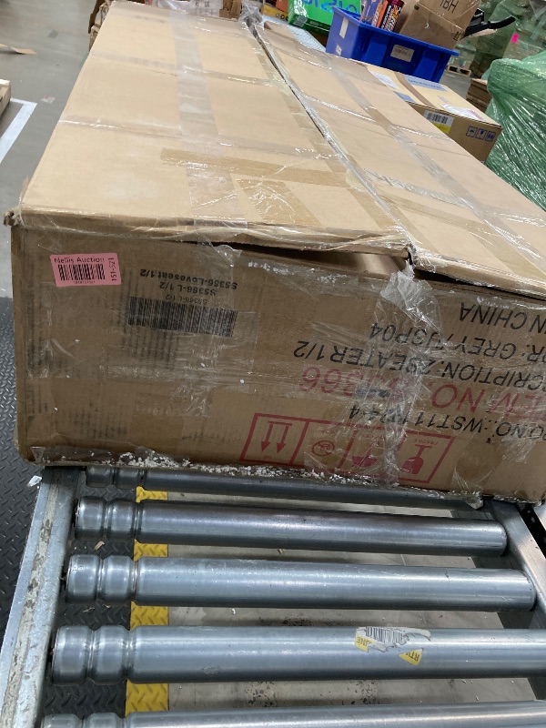 Photo 1 of *********box 1/2**** Container Furniture Direct Anna1 Chesterfield Velvet Couches for Living Room, Button Tufted Luxury Upholstery with Rolled Arms, High-Density Foam, Durable Wood Frame, 65.5" Loveseat, Grey