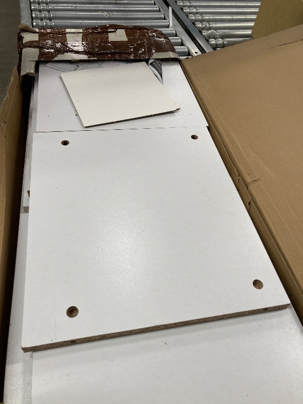 Photo 1 of ********MISSINGS PARTS***** ClosetMaid SuiteSymphony Wood Closet Organizer Starter Kit with Tower and 3 Hang Rods, Shelves, Adjustable, Fits Spaces 4 – 9 ft. Wide, Engineered Wood, Pure White, 16"