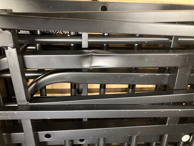 Photo 1 of **MISSING PARTS/MISSING ONE TRAY/MINOR DAMAGE TO ONE BAR-SEE PIC/LOOSE HARDWARE***Lauren&Harold 38 Inch Heavy Duty Dog Crate for Medium/Small Dogs, Metal Dog Kennel Indoor with Top Door&Feed Door, Easy-to-Clean Dog Cage with Removable Tray&Wheels, Small D