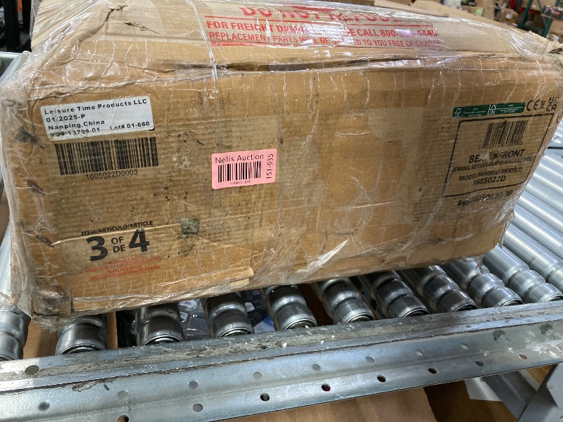 Photo 1 of **Box # 3 of 4 boxes total**
Backyard Discovery Beach Front Cedar Wood Swing Set with Wave Slide, Play Deck, Monkey Bars, Rock Wall Ladder, Shaded Picnic Area, Snack Bar, Belt Swings, Trapeze, Sandbox Area, Outdoor Playset