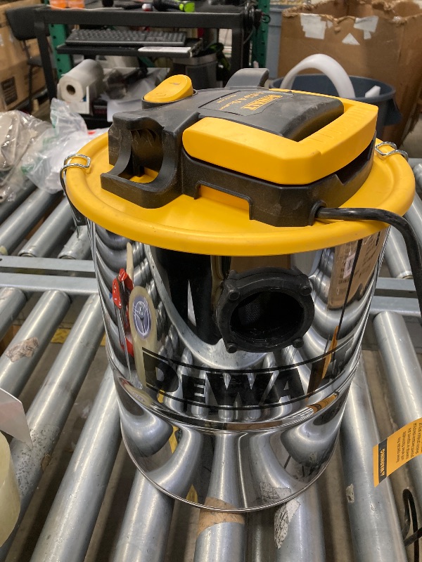 Photo 1 of **MISSING PARTS-NO HOSE/NEEDS CLEANING**DEWALT Ash Vacuum DXV04A, 4 Gallon Metal Canister, 4 HP Powerful Motor, Strong Suction, and Efficient Filtration Safe Ash Vacuum for Pellet Stoves, Fireplaces, and BBQ Grills