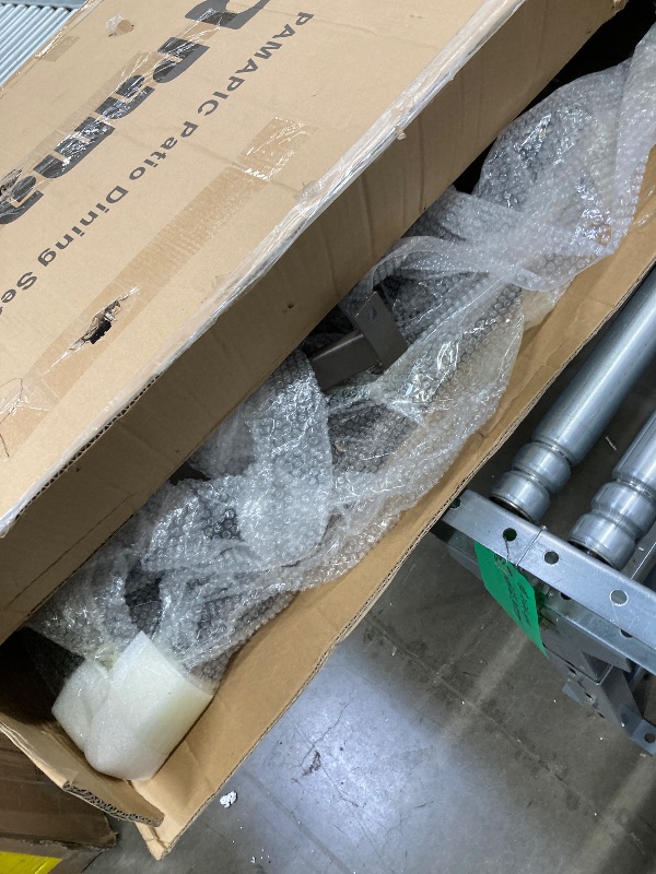 Photo 1 of ***(TABLE ONLY)***
Pamapic Outdoor Furniture Patio Table with Weather-Resistant Iron Slats Table for Backyard, Deck, Garden (Grey)