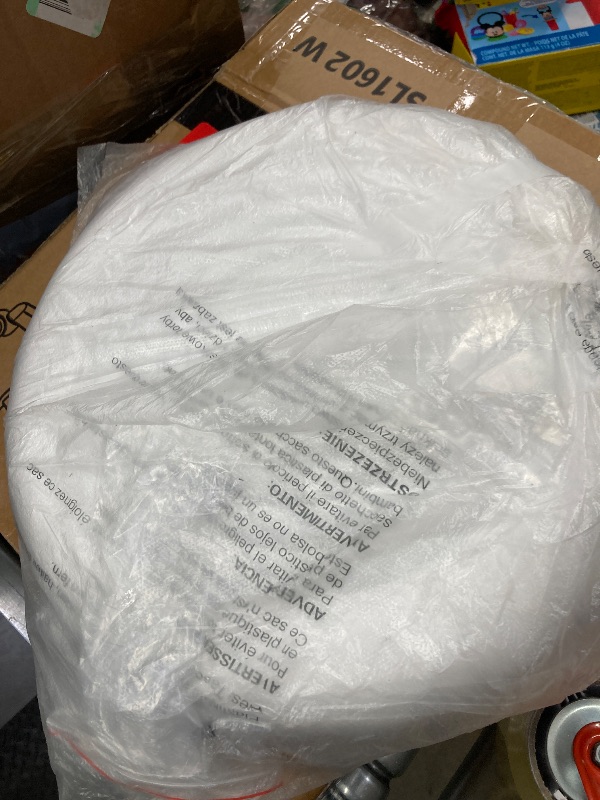 Photo 1 of ***(PARTS ONLY -SELLING AS IS)*** FURWOO Round Swivel Stool PU Leather Rolling Stool Height Adjustable for Spa Salon Massage White