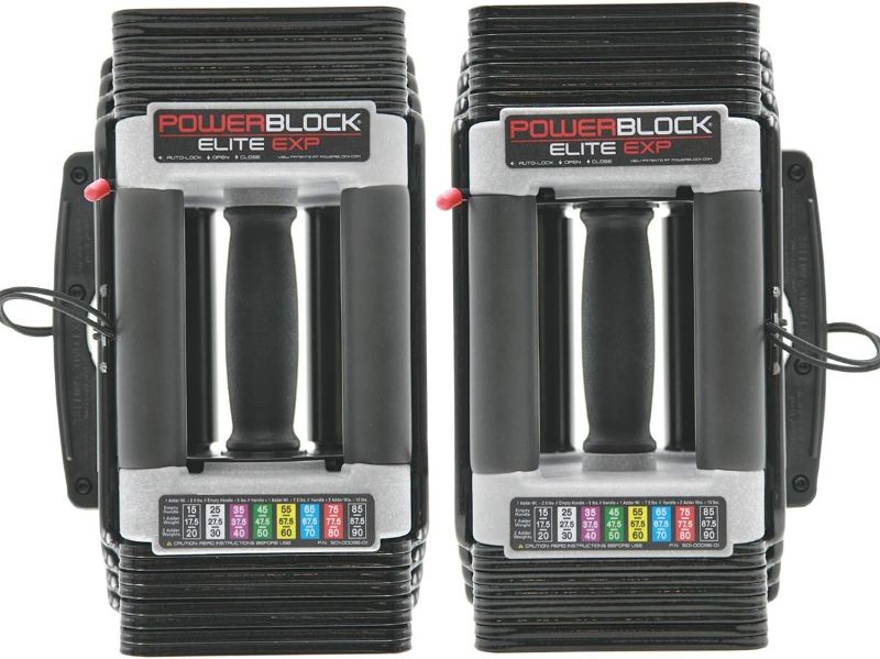 Photo 1 of ***ONLY ONE***PowerBlock Elite EXP Adjustable Dumbbells, Sold in Pairs, Stage 1, 5-50 lb. Dumbbells, Durable Steel Build, Innovative Workout Equipment, All-in-One Dumbbells, Expandable with Expansion Kits