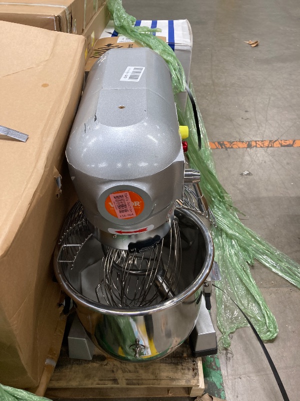 Photo 1 of Happybuy 30Qt Commercial Food Mixer with Timing Function? Commercial Mixer 1250W Stainless Steel Bowl Heavy Duty Electric Food Mixer Commercial with 3 Speeds Adjustable, Perfect for Bakery Pizzeria