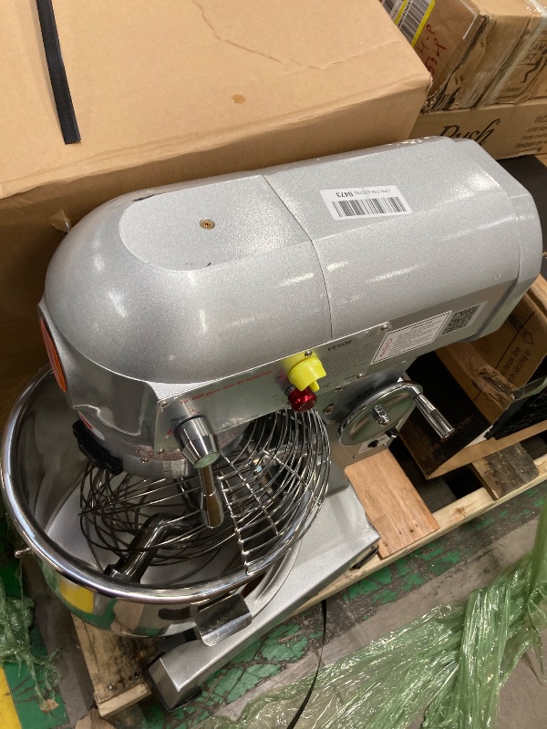Photo 1 of Happybuy 30Qt Commercial Food Mixer with Timing Function? Commercial Mixer 1250W Stainless Steel Bowl Heavy Duty Electric Food Mixer Commercial with 3 Speeds Adjustable, Perfect for Bakery Pizzeria