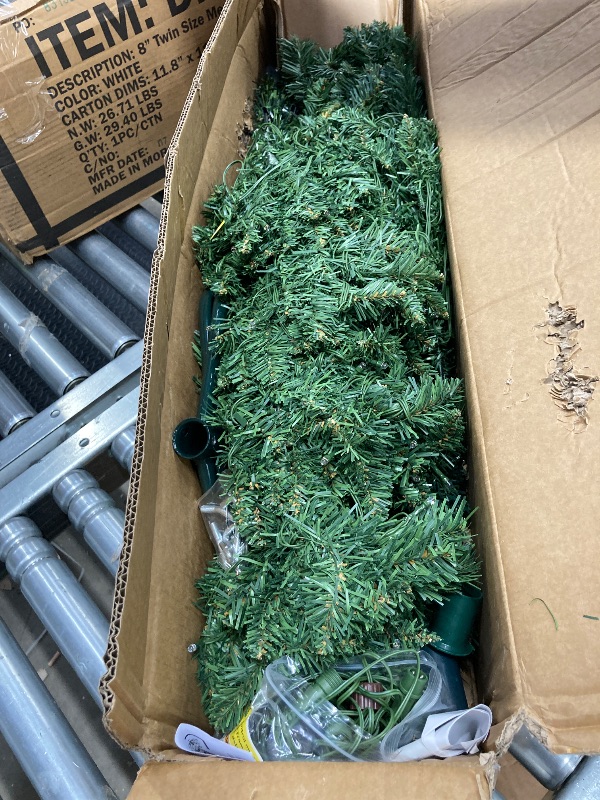 Photo 1 of 
VITAHOME Pre-Lit Artificial Pencil Christmas Tree 6 FT with Remote, Fraser Fir, Slim Green Christmas Tree with 700 Branch Tips and 200 Lights