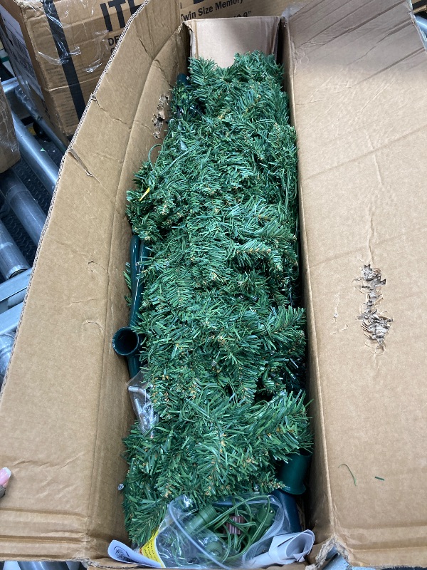 Photo 1 of 
VITAHOME Pre-Lit Artificial Pencil Christmas Tree 6 FT with Remote, Fraser Fir, Slim Green Christmas Tree with 700 Branch Tips and 200 Lights