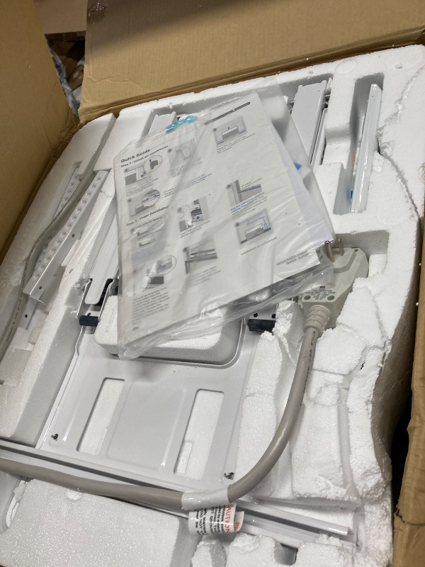 Photo 1 of ****minor damage***Midea 12,000 BTU U Shaped Smart Inverter Window Air Conditioner - Cools 550 Sq Ft, Ultra Quiet with Open Window Flexibility - Alexa/Google Assistant Compatible - 35% Energy Savings, Remote (Updated)