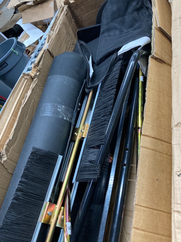 Photo 1 of ***used-**-*YITAMOTOR 50 "Heavy-Duty Lawn Sweeper and Leaf Collector, Extra-Large 25 Cubic Meters. Ft Hopper - Professional Grass Catcher, Adjustable Brush Height, Tilting Rope