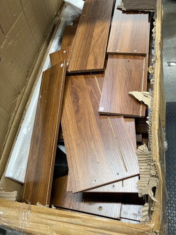 Photo 1 of ****missing parts**** used****Chrangmay 6 Drawer Dresser,47" Wide Mid Century Chest of Drawers,Wooden Bedroom Drawer Dresser with 6 Storage Drawers for Bedroom,Living Room,with Anti-Tipping Device,Walnut.HT