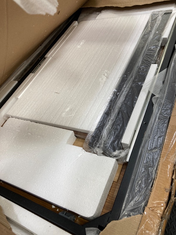 Photo 1 of ** ONLY TABLE****Feonase 63" Extendable Dining Table, Modern Farmhouse Dining Room Table for 4-8, Wooden Kitchen Table for Small Space, Dining Room, Home Office, Living Room Furniture, Walnut