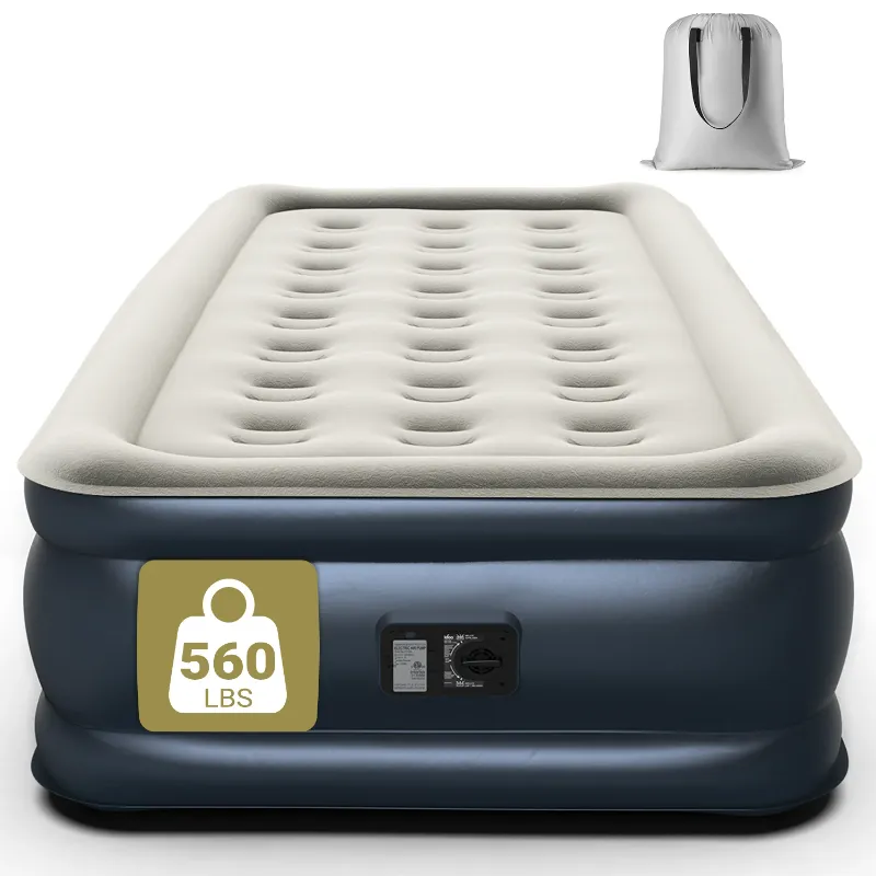 Photo 1 of **Does not come with Pump*** iDOO Air Mattress, Inflatable Airbed with Built-in Pump for Guest Home Camping Travel, 560lb Max, (Twin Size 18")