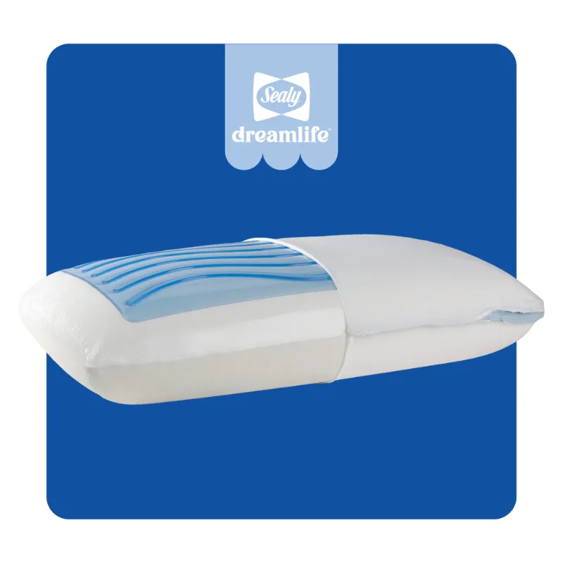 Photo 1 of  Sealy Dreamlife Memory Foam Gel Pillow, Standard - Dual Pack, Adult