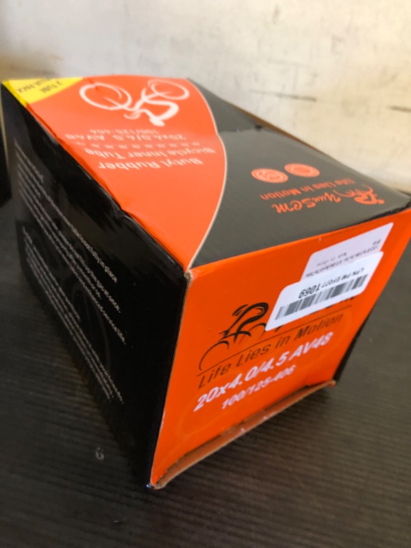Photo 1 of 20x4.0 Heavy Duty Fat E-Bike Tubes AV48mm Schrader Valve 20'' Inner Tubes 20x4.0/4.5 (102/114-406) Compatible with 20 x 4 20x4 1/4 20x4.25 20x4.50 E-Bike Bicycle Fat Tire Tubes 2-PCS