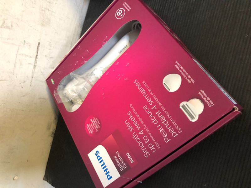 Photo 1 of Philips Epilator Series 8000, Wet & Dry, 3-in-1 with Shaver & Trimmer Attachments for Women, 8 Accessories Included, BRE720/14
