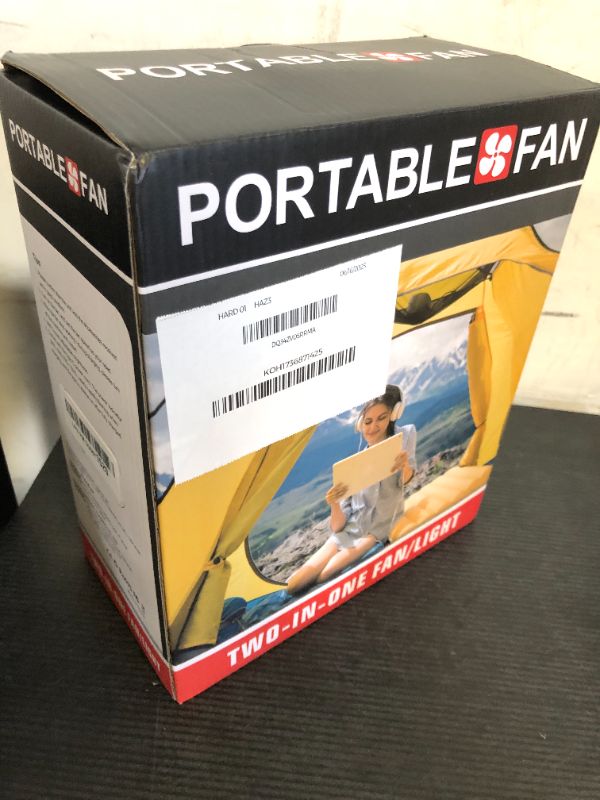 Photo 1 of 20000mAh Solar Fan with LED Lantern, Camping Fan with Solar Panel, 7W Rechargeable Powered for Outside, Quiet Battery Operated Tent Fan for Picnic, Barbecue, Fishing, Travel