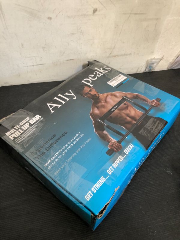 Photo 1 of Ally Peaks Pull Up Bar for Doorway | Thickened Steel Max Limit 440 lbs Upper Body Workout| Multi-Grip Strength| Indoor Chin-Up Bar Fitness Trainer for Home Gym Portable