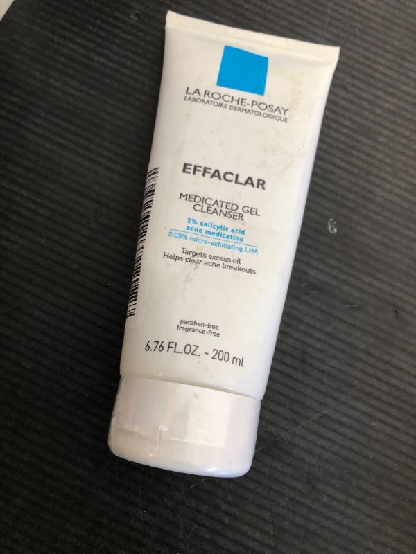 Photo 1 of La Roche-Posay Effaclar Medicated Gel Cleanser, 2% Salicylic Acid Cleanser + LHA + Glycerin, Foaming Acne Face Wash, Helps Clear & Prevent Acne Breakouts, Oil Free, Targets Excess Oil