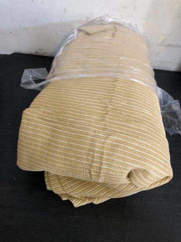 Photo 1 of ColourTree 8' x 12' Beige Rectangle Sun Shade Sail Canopy Awning Shelter Fabric Cloth Screen CTAPR0812, UV Block UPF50 Heavy Duty Commercial Grade, Outdoor Patio Carport (We Make Custom Size)