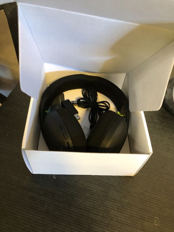 Photo 1 of Globvanx Wireless Gaming Headset for PS5, PS4, PC, Mac, Switch, 2.4GHz Gaming Headsets with Bluetooth 5.4, Hidden ENC Noise Canceling Mic, 35H Battery, 3D Spatial Sound, 3.5mm Wired - Black
