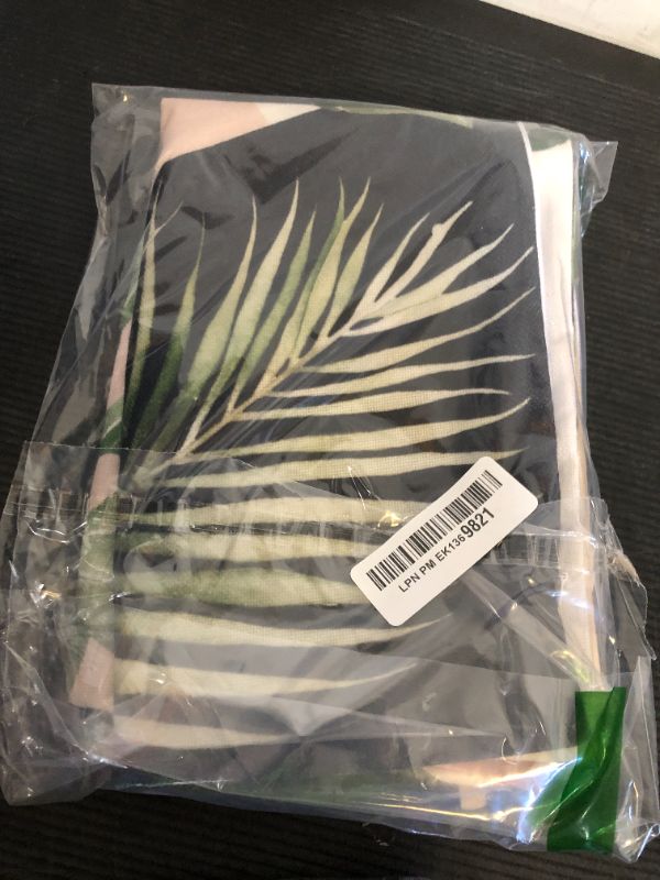Photo 1 of Wnoesat Summer Tropical Leaf Pillow Covers 12x20 Set of 2 Monstera Palm Leaf Lumbar Throw Pillow Cover Green Banana Leaves Botanical Plant Outdoor Rectangle Pillow Case for Living Room Couch Sofa
