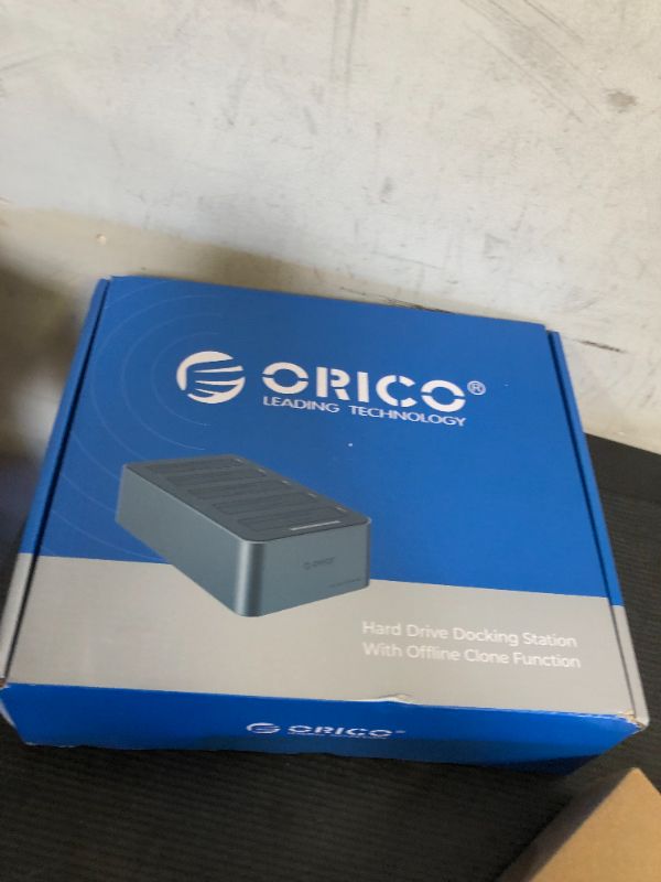 Photo 1 of ORICO USB C 5 Bay Hard Drive Cloner/Duplicate Hard Drive Docking Station Aluminum USB 3.2 Gen 1 for 2.5''/3.5'' SSD HDD Up to 20TB-6656C3