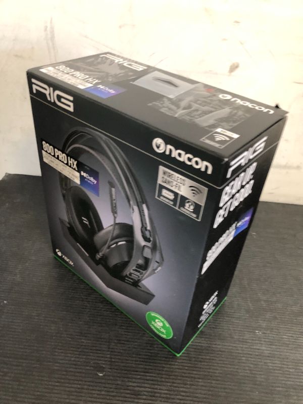 Photo 1 of RIG 800 PRO HX Wireless Gaming Headset & Multi-Function Base Station Officially Licensed for Xbox Series X|S, Xbox One, Windows 10/11 PCs - Dolby Atmos 3D Audio - Up to 60 Hour Battery
