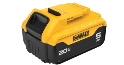 Photo 1 of DEWALT 20V MAX 5 Ah Lithium Ion Battery 2-Pack (DCB205-2)