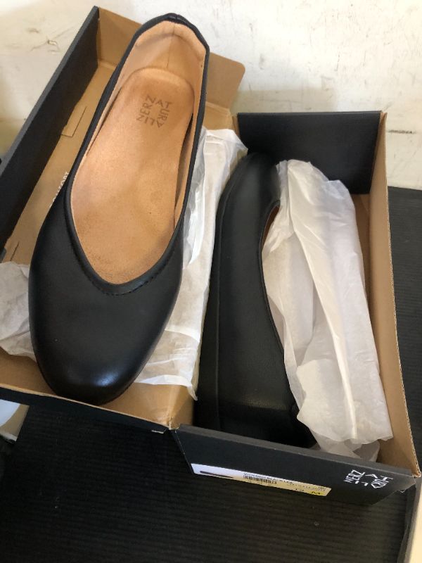 Photo 1 of Naturalizer Women's Vivienne Ballet Flat Black Leather 12 M