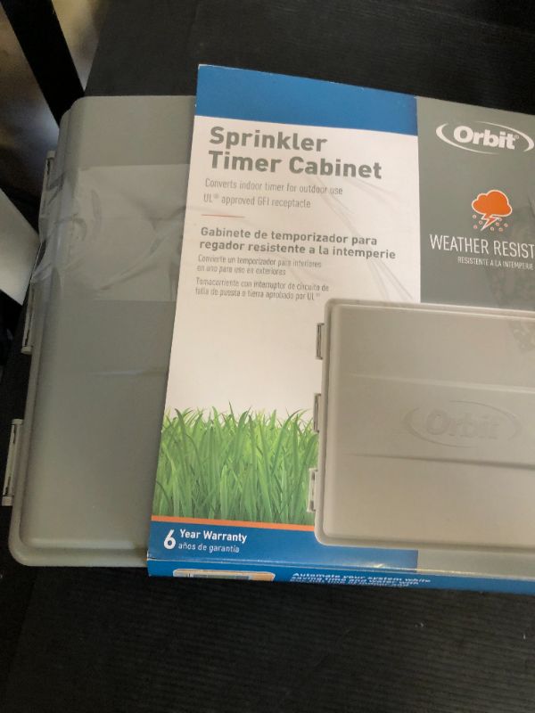 Photo 1 of Orbit 57095 Outdoor-Mounted Controller Timer Box Cover, Grey