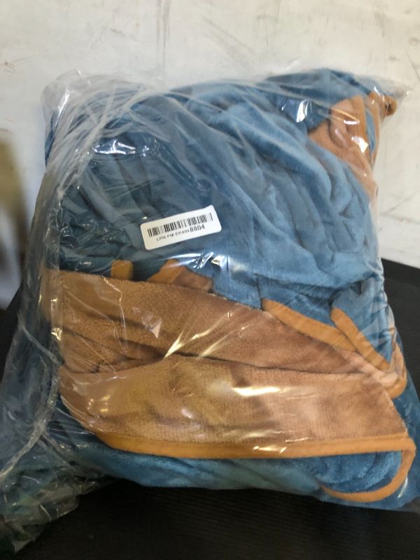 Photo 1 of Bedding Aid Queen Size Waterproof Blanket, Water Resistant, Water Proof, Stain Proof, Leakproof & Spill-Proof Reversible Flannel Fleece (Velvet Brown & Twilight Blue, 80x90)