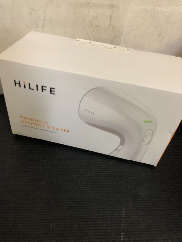 Photo 1 of HiLIFE Steamer for Clothes, Handheld Clothes Steamer with Large 300ml Tank, 1100W Clothing Steamer, Fabric Wrinkle Remover, Portable & Compact Travel Size Garment Steamer ONLY FOR 120V (White)
