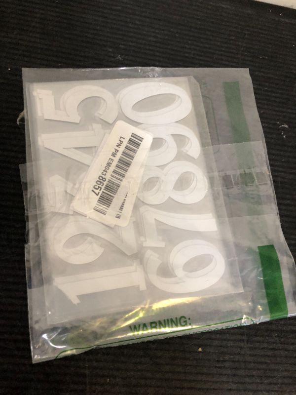 Photo 1 of Diggoo Reflective Mailbox Numbers Sticker Decal Die Cut Elegant Style Vinyl Number 2" Self Adhesive 6 Sets for Mailbox, Signs, Window, Door, Cars, Trucks, Home, Business, Address Number