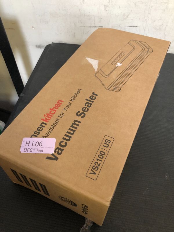 Photo 1 of [Updated 2025] Bonsenkitchen Vacuum Sealer Machine + 40 Vacuum Bags, Fast-Compact/Multi-Functional Food Vacuum Sealer with External Vacuum System, Silver