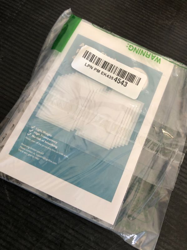 Photo 1 of Egofine Plexiglass Sheets Acrylic Sheets 12 Pack of 4x6’’ 0.04 Thick Clear Plastic Cast Transparent Plexi Glass for Crafting Projects, Replacement Picture Frame Glass, DIY Display, Easy to Cut