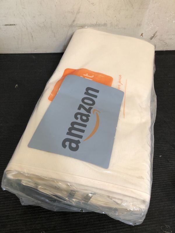Photo 1 of Lifewit Canvas Cotton Comforter Storage Bags with Zipper 4 Pack, 60L Breathable Foldable Clothing Containers, Linen Sweater Organizers Boxes for Clothes, Blankets, Pillows, Duvets, Bedding