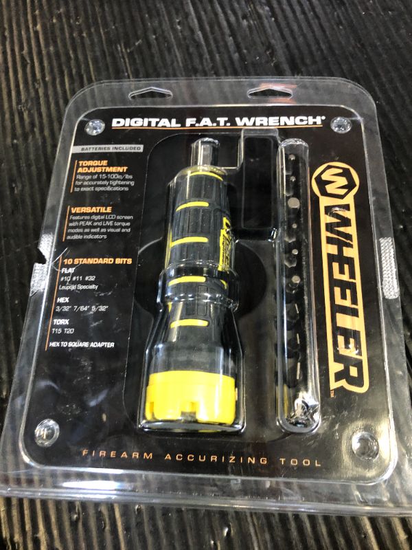 Photo 1 of Wheeler Digital Firearms Accurizing Torque Wrench with Interchangeable Bits and LCD Display for Firearm Maintenance and Gunsmithing