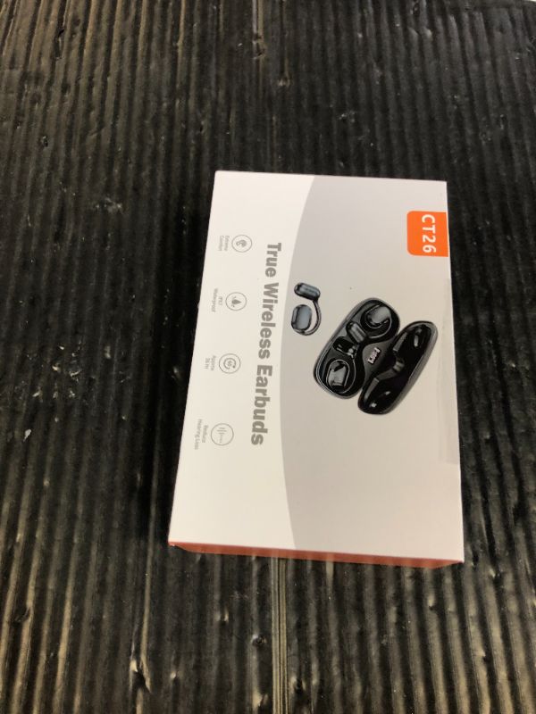 Photo 1 of Open Ear Headphones, Open Ear Earbuds, IPX7 Waterproof, Bluetooth 5.3 True Wireless Sports Over Ear Earbuds with Earhooks, Built-in Mic, Crystal-Clear Calls for Running Workout Cycling Driving