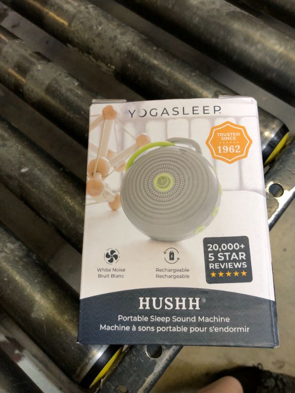 Photo 1 of Yogasleep Hushh Portable White Noise Sound Machine for Baby, 3 Soothing Natural Sounds with Volume Control, Compact Size, Noise Canceling for Sleep Aid, Office Privacy, & Meditation, Registry Gift