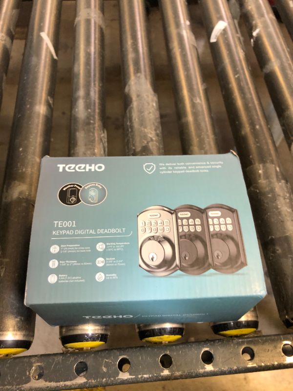 Photo 1 of TEEHO TE001 Keyless Entry Door Lock with Keypad - Smart Deadbolt Lock for Front Door with 2 Keys - Auto Lock - Easy Installation - Oil-Rubbed Bronze