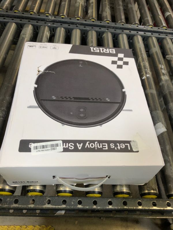 Photo 1 of Robot Vacuum and Mop Combo, 2-in-1 Mopping Robot Vacuum Cleaner with 2300Pa Suction, 2.87'' Slim Design, Wi-Fi/App/Voice Control, 3D Obstacle Avoidance&Self-Charging for Hard Floors, Carpets, Pet Hair