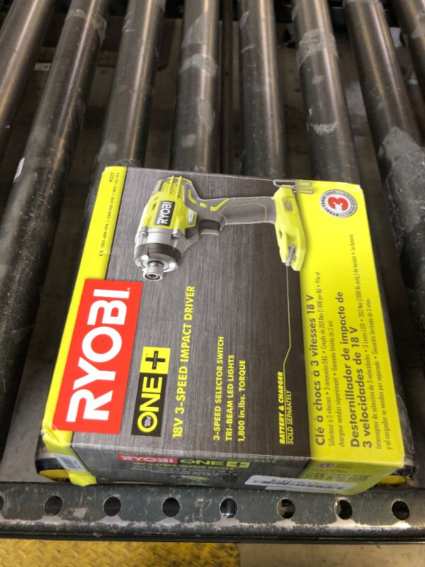 Photo 1 of Ryobi P237 18V One+ Lithium Ion Cordless Multi Speed 1-1/4 Inch Keyless Chuck Impact Driver w/ Belt Clip and LED (Battery Not Included / Power Tool Only)